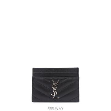 [B47]생로랑 423291BOW021000 여성 카드지갑 카드홀더 BLACK LEATHER CARD HOL
