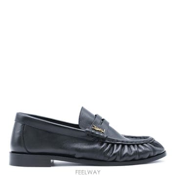 Saint Laurent [B47]���ζ� 818908AA00K1000 ���� ���� �� ��ȭ BLACK LEATHER LOAFERS[B47]���ζ� 818908AA00K1000 ���� ���� �� ��ȭ BLACK LE