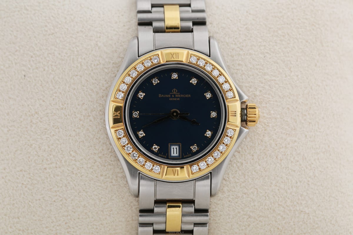 Baume & Mercier ���� �޸��ÿ� ������ Malibu 18K ���/��ƿ ���̾Ƹ�� ���� ������ ���� �ð躸�� �޸��ÿ� ������ Malibu 18K ���/��ƿ ���̾Ƹ�� 