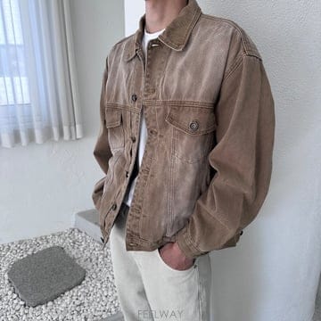 프리미엄 빈티지워싱가공 피그데님자켓 2컬러