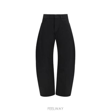 26FW 알라이아 스트레이트 팬츠 AA9P1215D003C 995 NOIR ALAIA