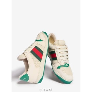 26FW 구찌 웹 스크리너 로고 로우탑 스니커즈 [M] A000GA FAGAT 9545