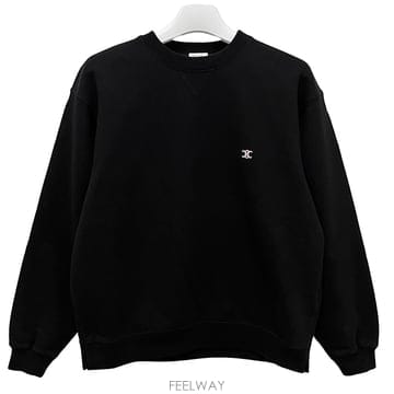 더팩토리 26FW 셀린느 트리옹프 자수 코튼 플리스 맨투맨 RY12I1233 GKE7