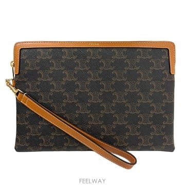 더팩토리 26FW 셀린느 트리옹프 퀴르 스몰 스트랩 파우치 클러치백 10J503I91 04LU