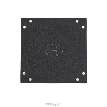 에르메스 H400260M 누아 Mises et Relances H 가죽 체인지 트레이aa68221
