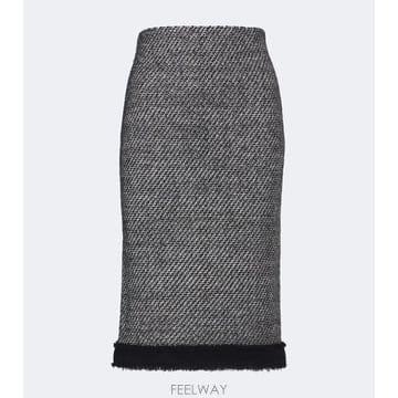 26 FW 니나리치 울 블렌드 트위드 펜슬 스커트 TP581850585