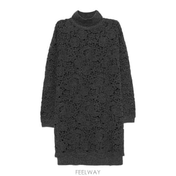26FW 에르마노 설비노 Anthracite 울 니트 스웨터 D49EQ002E58MF67709797 TP58