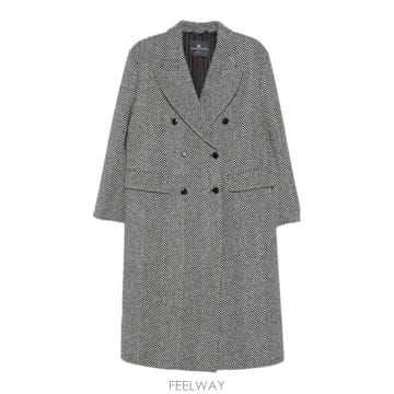 25FW 에르마노 설비노 더블 브레스티드 코트 D476D342UAPT4701 TP581739418