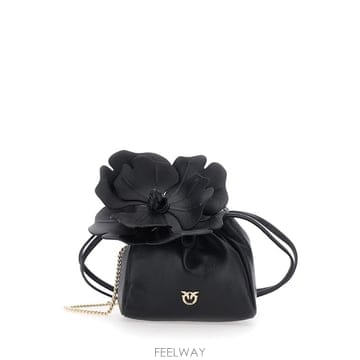 PINKO 26FW Pinko �Ŀ�ġ �� Flower Sheep Nappa with ���� ���� Floral Detail26FW Pinko �Ŀ�ġ �� Flower Sheep Nappa with ���� ����