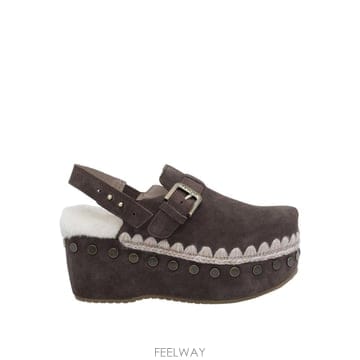 26FW 모우 Suede Clog Back 스트랩 611003AMOCHA TP581733379