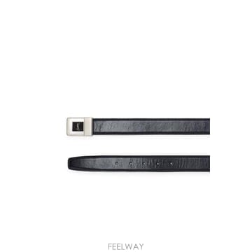 생로랑 로고 플레이트 가죽 벨트 847812AAG6L 1000BLACK TP979759134