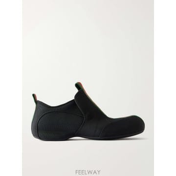 26 FW 구찌 블랙 드립 웹 트리밍 캔버스 스니커즈 TP581718746