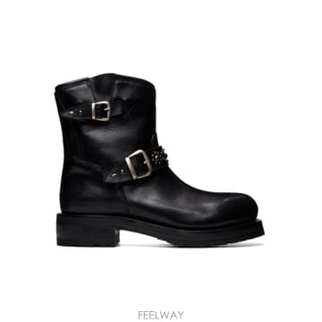 26 FW Second Layer 블랙 8 라이더 부츠 262902M228001