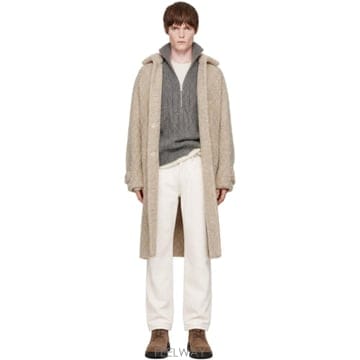 26 FW CORDERA 베이지 알파카 부클레 롱 코트 232909M176002