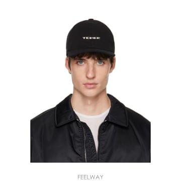 26 FW 릭오웬스 블랙 타워 자수 볼캡 262126M139002