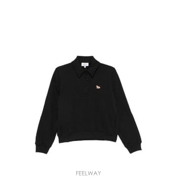 Maison Kitsune �׶�����Ÿ �ؿ� ����Ű���� ���� BABY FOX COTTON POLO SWEAT���� MRWJS08KM0341�׶�����Ÿ �ؿ� ����Ű���� ���� BABY FOX COTTON POLO S
