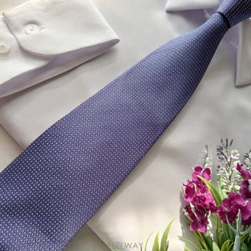 MASSIMO DUTTI 마시모두띠 실크 퍼플 마이크로 도트 넥타이 9cm A+등급 e2167