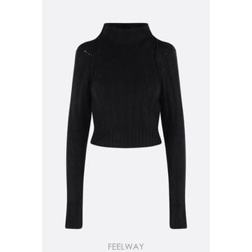 [E32]릭오웬스 RO02F5693RIBWSE09 의류 니트 스웨터 가디건 RICK OWENS cashmer