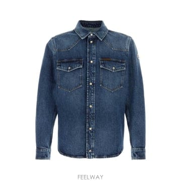 [X45]몽클레어 L20912F0006259A0D 720 남성 셔츠 남방 긴팔 반팔 Denim shirt