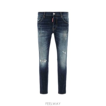 [X45]DSQUARED S71LB1809S30664 470 남성 데님 청바지 진 Stretch denim