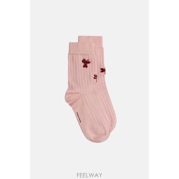 Simone Rocha [G95]�ø� �λ� SOCK68TB0647BLUSHRED ���� ���� ��ī�� �־� ���� MERINO SILK[G95]�ø� �λ� SOCK68TB0647BLUSHRED ���� ���� ��ī�� 