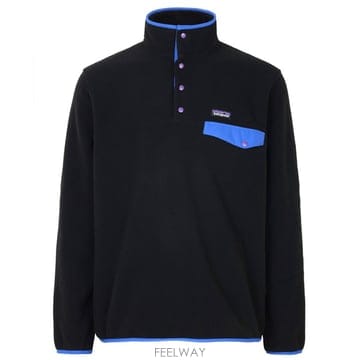 파타고니아 26FW 블랙 P6블루 라이트웨이트 신칠라 스냅-T 플리스 풀오버 25551 BLKP