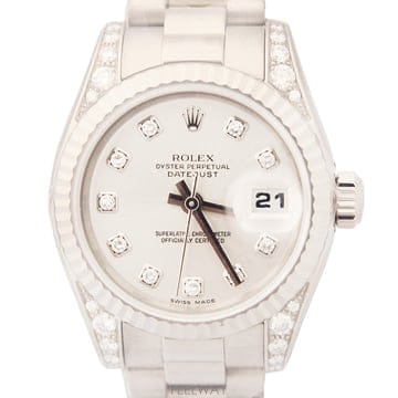 [폴스두잉] ROLEX 롤렉스 데이트저스트 179239G 다이아세팅 화이트골드18K 26mm 시계