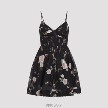 26FW 짐머만 숏 원피스 0189DF262 BLKRM BLACK ROSE MALLOW