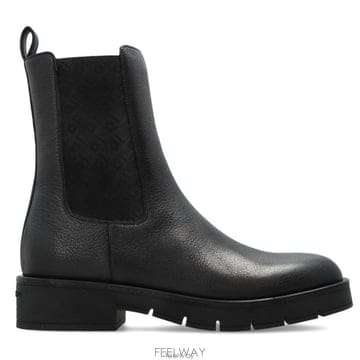 26 FW 페라가모 모노그램 자카드 첼시 부츠 블랙 01J253MOHAVE779830