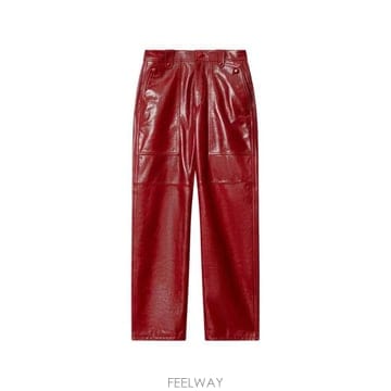 26FW 이자벨마랑 스트레이트 팬츠 PA0809FAD4B01I 70DD DEEP RED