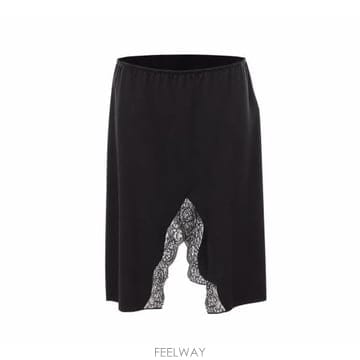 26FW 생로랑 미디 스커트 A005ID Y3H881000 BLACK