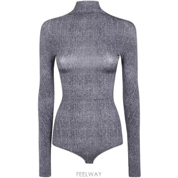 26FW 마르지엘라 바디수트 티셔츠 S29NA0185 M20304 001S DARK GREY