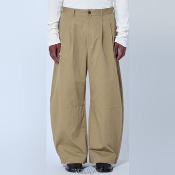 26 FW 꼼데가르송 옴므 플리츠 와이드 팬츠 베이지 HQ P022 S26 3