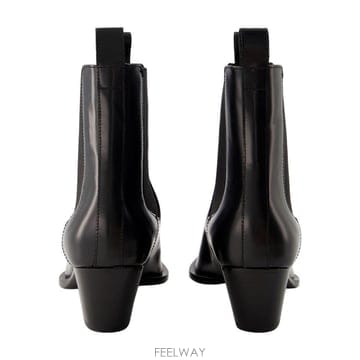 23 F/W 토템 더 시티 앵클 부츠 TOTEME 레더 블랙 233- B0731451580