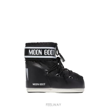 26FW 문부츠 아이콘 나일론 로우 부츠 1409340 099 BLACK