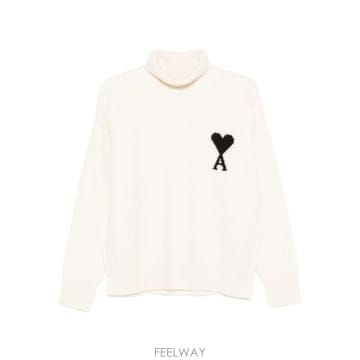 26FW 아미 ADC 터틀넥 스웨터 UKS839 018151 ECRU
