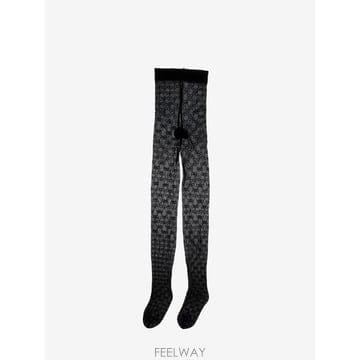 26FW 구찌 GG 스트레치 나일론 타이즈 양말 [M] A00640 3GARH 1000