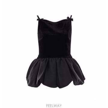 26 F/W 셀프 포트레이트 벨벳 BUBBLE 탑 011T/BLACK B0012333548