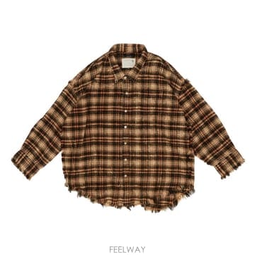 26 F/W 알13 SHREDDED SEAM 드롭 넥 셔츠 R13WR B0742328188