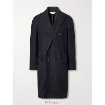 볼리올리 더블브레스티드 울블렌드 트윌 코트 C6501J-FA0711 B0082333828