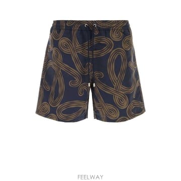 로에베 수영 쇼츠 H616486X44 NAVYBROWN B0442290647