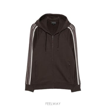 26FW 엠포리오 아르마니 후드 티셔츠 EM006849 AF13713U6030 BROWN