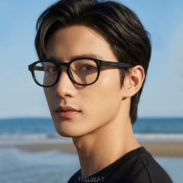 제냐 안경테 EZ5108 001 명품 블랙 심플한 뿔테