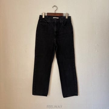 리바이스 28 레트로 블랙진 데님 청바지 하이웨이스트 백형산 정품 프리미엄