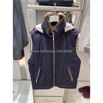 [AW25] BRUNELLO CUCCINELLI 쿠치넬리 퍼 패딩 베스트
