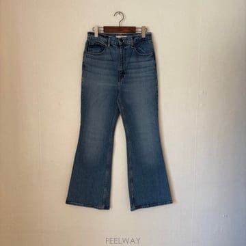 리바이스 28 레트로 부츠컷 데님 청바지 하이웨이스트 백형산 정품 플레어