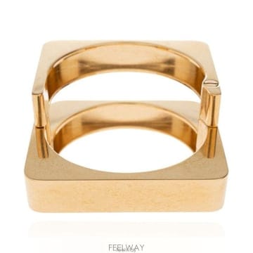 26 FW 페라가모 지오메트릭 커프 브레이슬릿 ORO 761040BRHAUSS797039