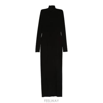 26FW 노르마카말리 롱 블랙 드레스 KK4253PLT11 TP581858365