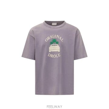 26FW 드롤드무슈 DROLE CAR PALMS T 셔츠 MTS350CO248LILI TP581858258