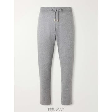 26 FW CANALI 그레이 스트레이트 핏 코튼 블렌드 저지 스웨트팬츠 TP581709599